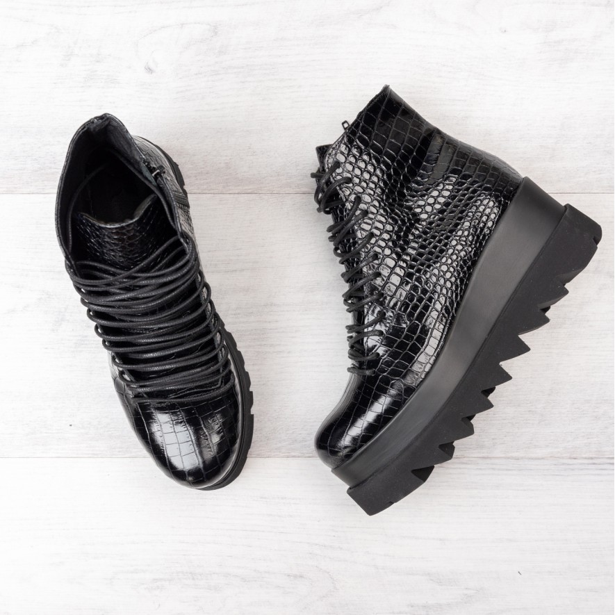   Ghete - Lyon - Croco Black 